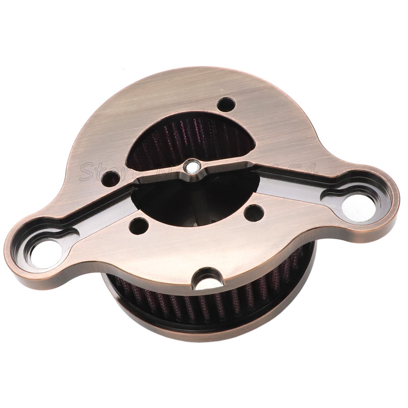 Filtru de aer negru Sistem de curățare a aerului de admisie pentru motocicletă pentru Sportster XL Iron 883 XL1200 48 72 2004-2014 Filtre a air moto