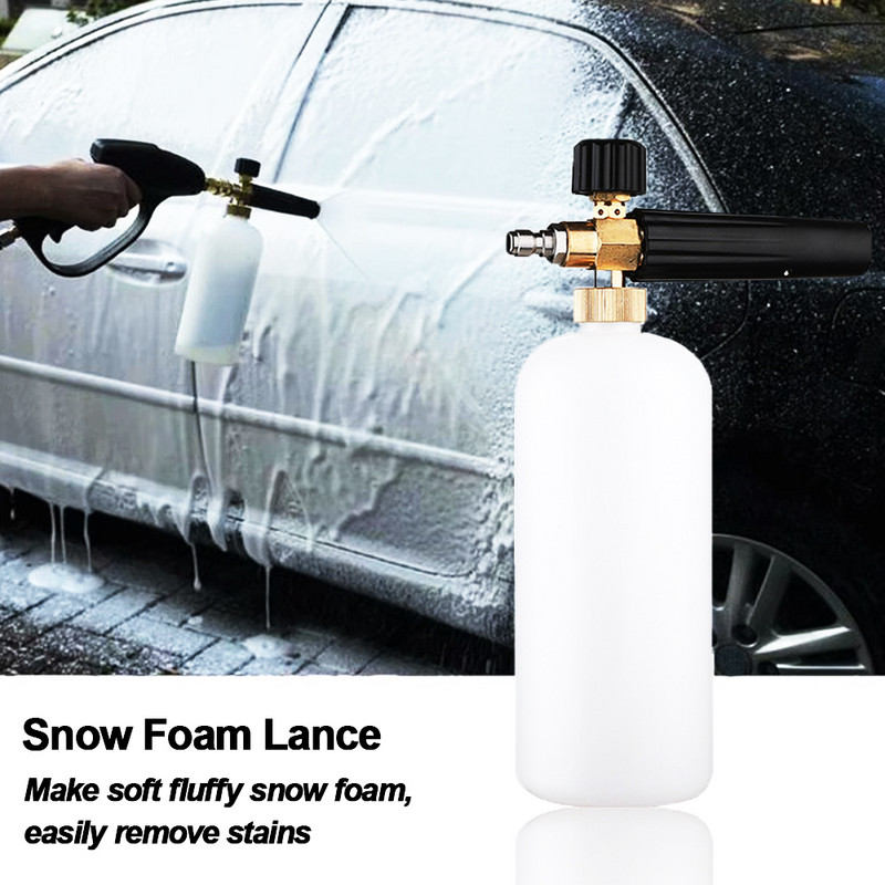 Υψηλής πίεσης Snow Foam Lance Foam Generator 1/4" Πιστόλι γρήγορης αποδέσμευσης με 5 ακροφύσια ψεκασμού για πλυντήριο αυτοκινήτων υψηλής πίεσης