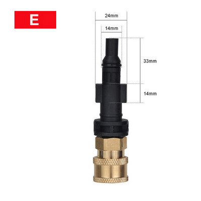 Survepesuri isane adapter G1/4" kiirühendusotsik Karcher LAVOR Black Deckeri Boschi pargipuhastusmasina jaoks