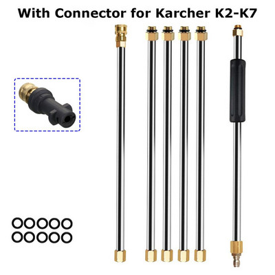 Autopesuri metallist veepihustusotsiku pikendusotsik Karcher K-seeria võimsale survepesurile 5 kiirdüüsiga