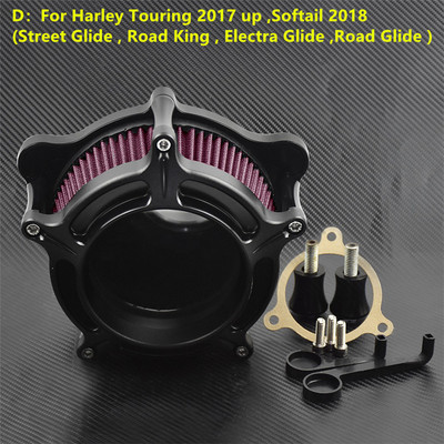 Σετ εισαγωγής συστήματος καθαριστικού φίλτρου αέρα μοτοσικλέτας για Harley Sportster Iron XL883 XL1200 Touring Road Glide Softail Dyna FXDLS