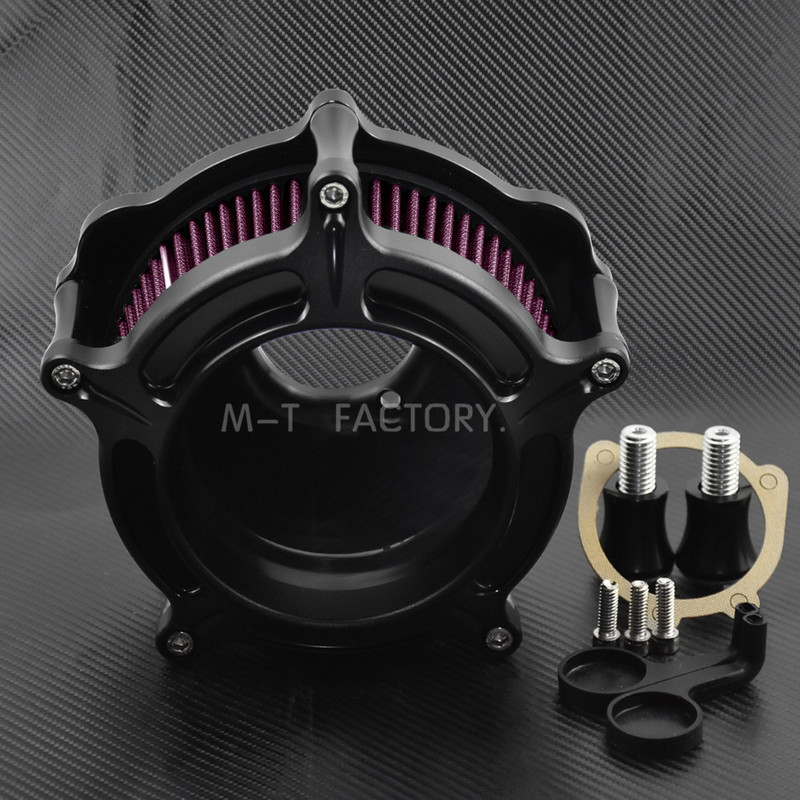 Σετ εισαγωγής συστήματος καθαριστικού φίλτρου αέρα μοτοσικλέτας για Harley Sportster Iron XL883 XL1200 Touring Road Glide Softail Dyna FXDLS