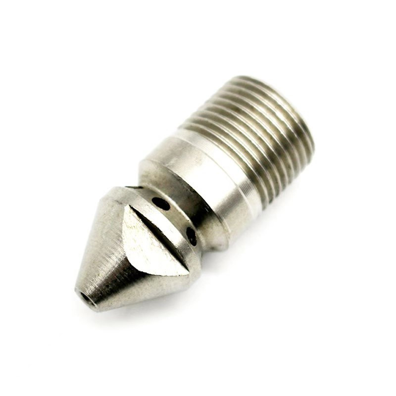 4Jet Kvaliteetne ettepoole suunatud augu puhastusotsik Survepesur äravoolukanalisatsiooni puhastustoru pihustusotsik pöörlev puhastusotsik