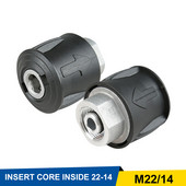 M22x14mm Σετ προσαρμογέα πλύσης πίεσης βύσματος κορυφής εύκαμπτου σωλήνα ταχείας σύνδεσης Σύνδεσμος προσαρμογής ροδέλας απελευθέρωσης για τη σειρά Karcher K