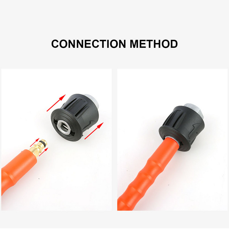 M22x14mm Σετ προσαρμογέα πλύσης πίεσης βύσματος κορυφής εύκαμπτου σωλήνα ταχείας σύνδεσης Σύνδεσμος προσαρμογής ροδέλας απελευθέρωσης για τη σειρά Karcher K