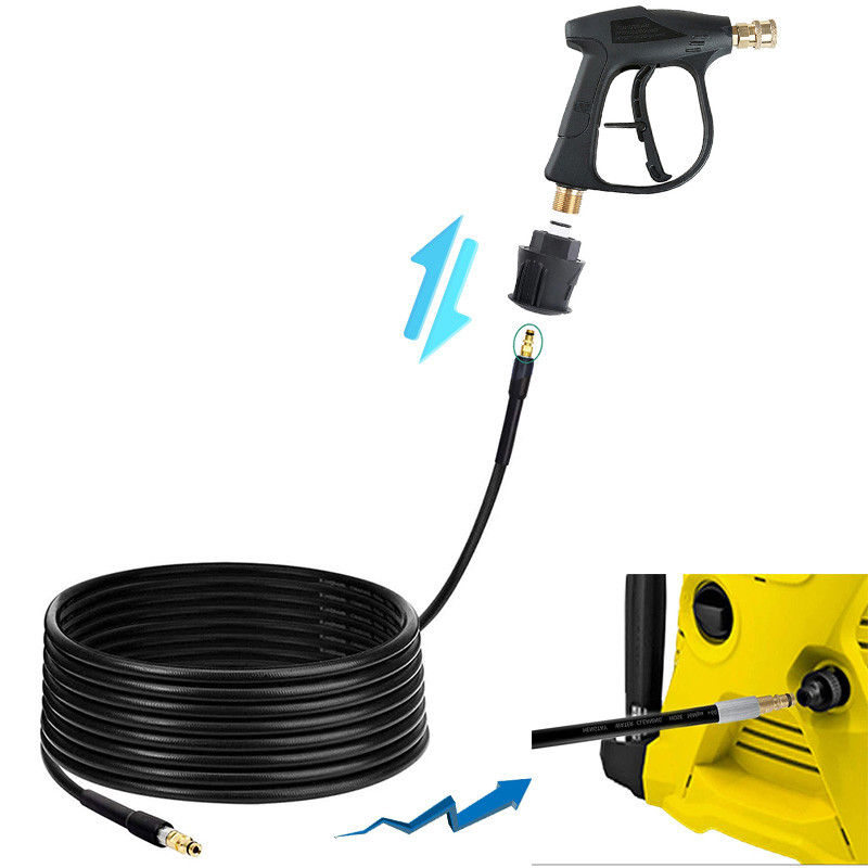 Automobilių plovimo srove reguliuojamas aukšto slėgio sniego putplasčio pistoletas 14 greito atjungimo su penkių spalvų purkštukais, skirtas „Karcher“ valymo įrankiams