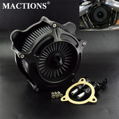 Filtru de admisie negru pentru filtre de aer motocicletă pentru Harley Sportster XL 883 1200 Dyna V-Rod Softail Fat Boy Touring Ultra FLHR FLHX