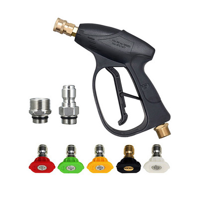 Survepesuri vahukahur autopesuri vahupüstoli komplekt M22-14 mm ja kiirsisendi pistik koos kiirühendusega 5 tk düüsi otsikud