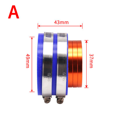 SCL Racing universaalne 37mm 42mm 45mm 50mm alumiiniumkummist mootorratta PE PWK karburaatori sisselaskeõhufiltri ühendusliidese adapter