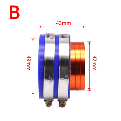SCL Racing universaalne 37mm 42mm 45mm 50mm alumiiniumkummist mootorratta PE PWK karburaatori sisselaskeõhufiltri ühendusliidese adapter