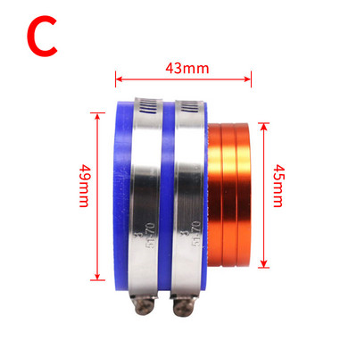 SCL Racing universaalne 37mm 42mm 45mm 50mm alumiiniumkummist mootorratta PE PWK karburaatori sisselaskeõhufiltri ühendusliidese adapter