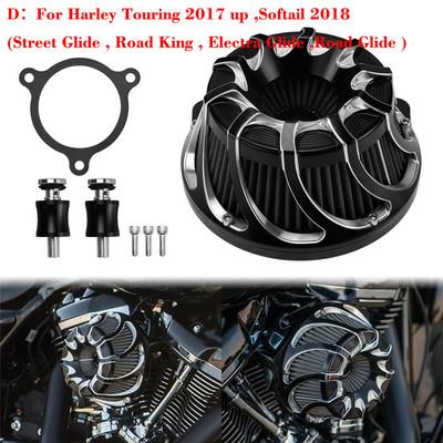Motocikl CNC Čistač zračnog filtra Usisni filtar za Harley Softail Dyna Sportster 883 1200 Touring Road King Fatboy FLHX FLTRX