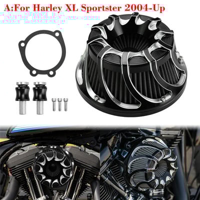 Motocikl CNC Čistač zračnog filtra Usisni filtar za Harley Softail Dyna Sportster 883 1200 Touring Road King Fatboy FLHX FLTRX