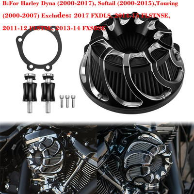 Motocikl CNC Čistač zračnog filtra Usisni filtar za Harley Softail Dyna Sportster 883 1200 Touring Road King Fatboy FLHX FLTRX