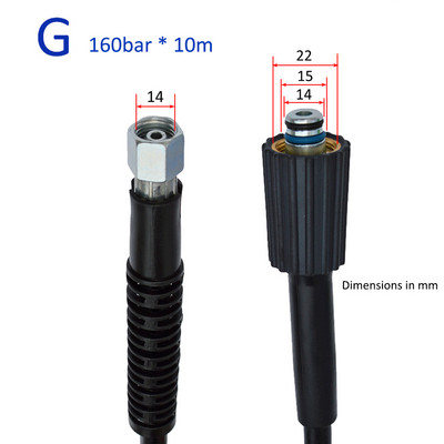 10 m aukšto slėgio plovimo mašinos žarna automobilių plovimo vandens valymo žarna prailginimo žarnos laido vamzdis Bort HAMMER Huter Kohler Daewoo Sterwins