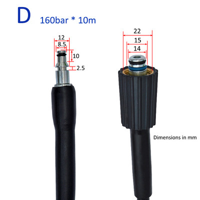 10 m aukšto slėgio plovimo mašinos žarna automobilių plovimo vandens valymo žarna prailginimo žarnos laido vamzdis Bort HAMMER Huter Kohler Daewoo Sterwins