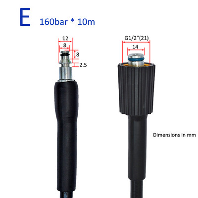 10 m aukšto slėgio plovimo mašinos žarna automobilių plovimo vandens valymo žarna prailginimo žarnos laido vamzdis Bort HAMMER Huter Kohler Daewoo Sterwins