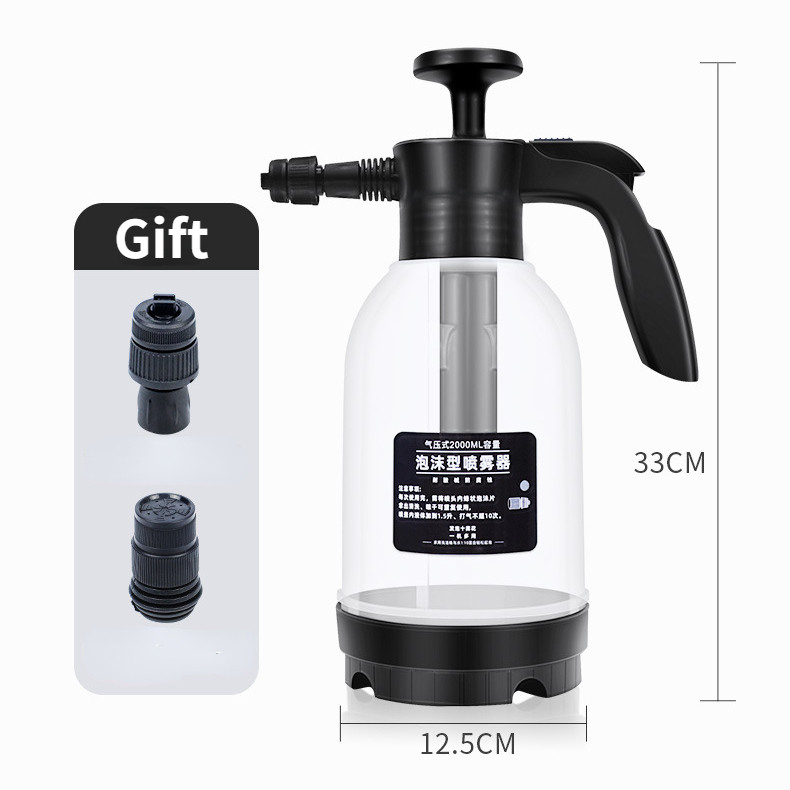 2L Foam Cars Πότισμα Εργαλείο πλυσίματος αυτοκινήτου Πλυντήριο αυτοκινήτων Ψεκαστήρας Ακροφύσιο αφρού Κήπου Μπουκάλι νερού αυτόματης ψεκασμού Δοχείο ποτίσματος Εργαλεία καθαρισμού αυτοκινήτου