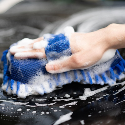 Coral Burete Mașină de spălat Burete de curățare Îngrijire mașină Perii de detaliu Burete de spălat Mănuși pentru auto Styling Materiale de curățare Burete C