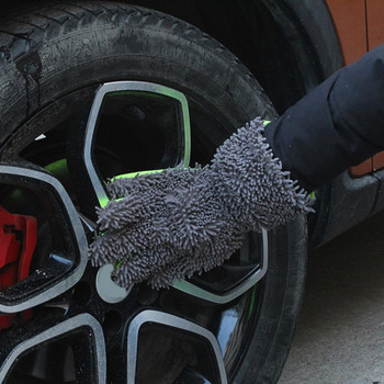 5 στυλ 1 τμχ Εξαιρετικό γάντι καθαρισμού σενίλ αυτοκινήτου Αποτελεσματικό γάντι πλυσίματος αυτοκινήτου χωρίς πτώση για όχημα