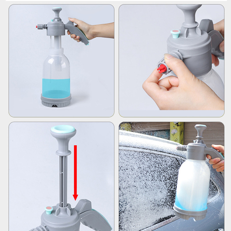 2L pjenasta posuda za zalijevanje Ručna pumpa u obliku lepeze Pjena za raspršivanje Pjena pod pritiskom Pjena Top Tlačna pjena Pjenasto dno Alati za pranje automobila