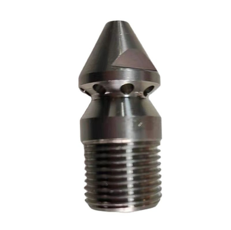 Ακροφύσιο Jetter 9 Jet 3/8" αρσενικό 4.5 Περιστροφικό ακροφύσιο καθαρισμού αποστράγγισης / αποχέτευσης αποχέτευσης από ανοξείδωτο ατσάλι 303