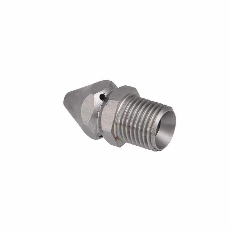 Ακροφύσιο Jetter 9 Jet 3/8" αρσενικό 4.5 Περιστροφικό ακροφύσιο καθαρισμού αποστράγγισης / αποχέτευσης αποχέτευσης από ανοξείδωτο ατσάλι 303