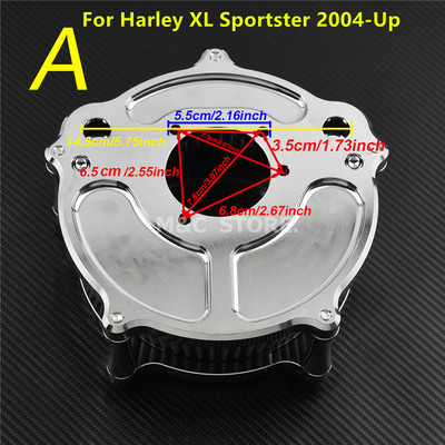 Καθαριστικό φίλτρου αέρα μοτοσυκλέτας Chrome για Harley Sportster 883 1200 Iron XL Touring Road King Dyna Fatboy FXDLS FLSTNSE Softail
