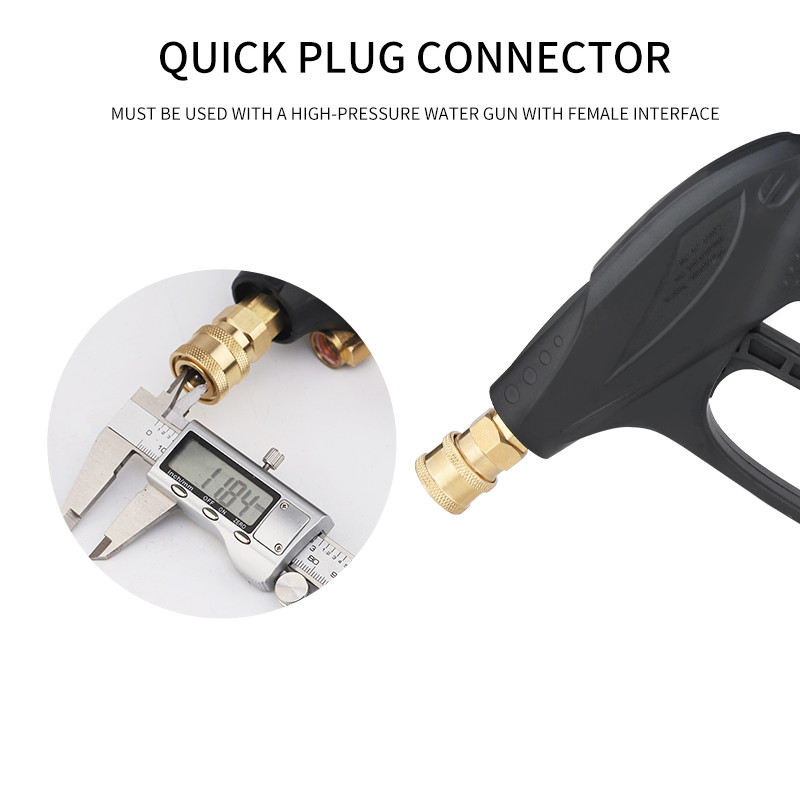 Pistol de spălat cu apă de înaltă presiune M22 pentru pistol de spălat cu presiune Karcher cu conector rapid 1/4 duză multi-unghi 150 bar