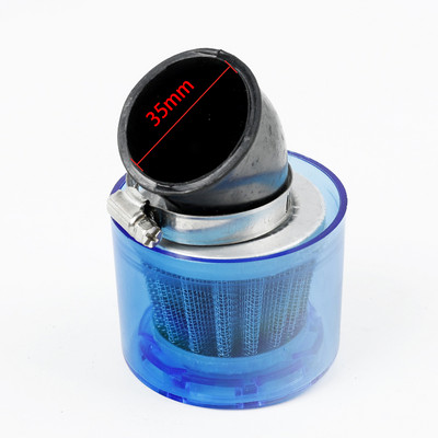 Universaalne sinine 35mm 38mm mootorratta mootorratta õhufiltri puhasti ATV PIT Dirt Bike Pritsmekindel