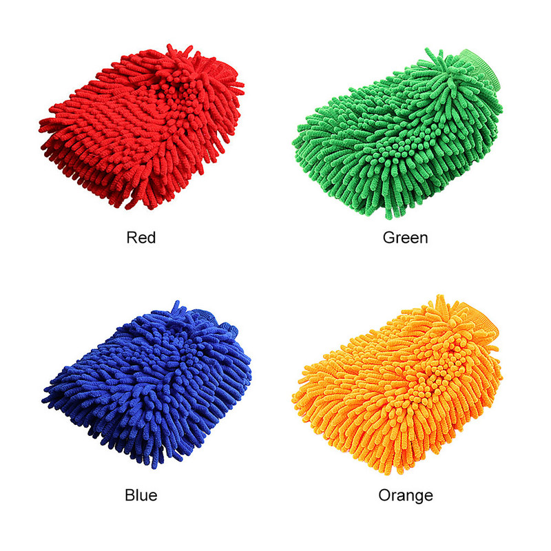 2 buc/pachet Mănușă de spălat mașină Lustruire interioară exterioară de uz casnic Praf îngroșat Îndepărtează detaliile Mănuși de curățare reutilizabile Ultra Moale