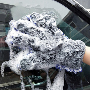 Εργαλείο πλυσίματος γαντιών καθαρισμού αυτοκινήτου μαλακό Coral Fleece Water Absorb Five Finger