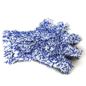Εργαλείο πλυσίματος γαντιών καθαρισμού αυτοκινήτου μαλακό Coral Fleece Water Absorb Five Finger