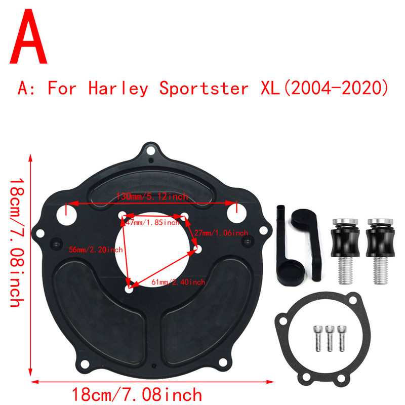 RSD turbiini õhupuhasti mattmust sisselaskefilter Harley Sportster XL 883 Dyna V-Rod Softail Fat Boy Touring Ultra FLHR FLHX jaoks