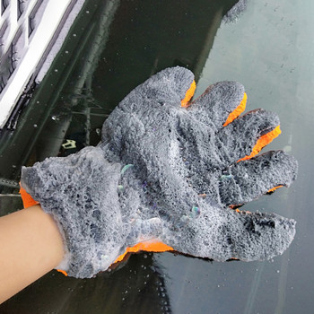 Полиращи кърпи за пране Плюшена ръкавица за пране от микрофибър Коралов полар Ръкавици за автомивка Кърпи за автомивка Аксесоари за почистване KOQYOX