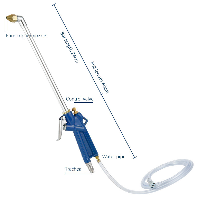 Uus 400 mm auto kõrgsurvejõuline veepüstoli mootoriõli puhastaja 120 cm vooliku düüsi pihusti auto puhastuspüstoli joa survepesur