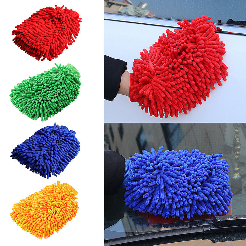 2 buc/pachet Mănușă pentru spălat mașină pentru spălat, exterior, interior, mănușă mare de curățare pentru uz casnic, reutilizabilă, îndepărtarea prafului, lustruire ultra moale