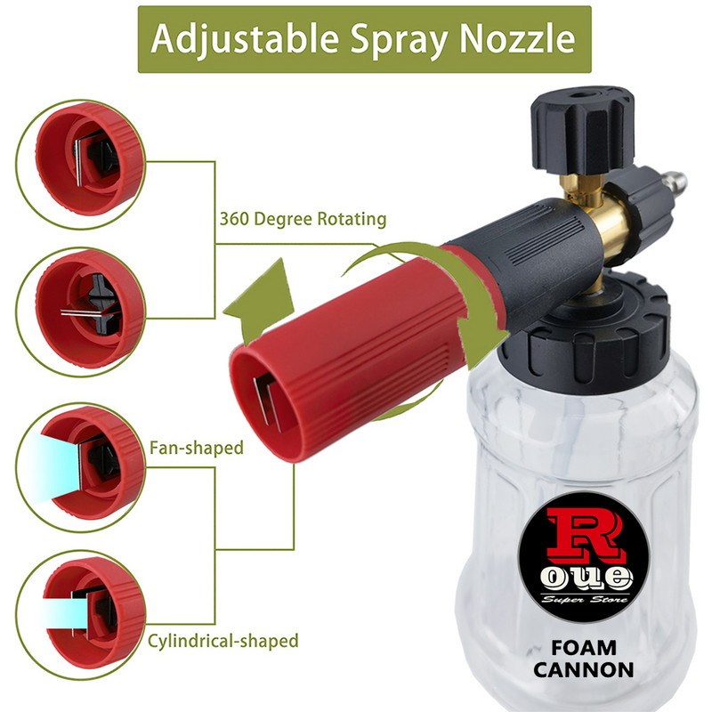 Generator de spumă ROUEPentru Karcher K2 K3 K4 K5 K6 K7 Spumă de spălat tun de spumă de zăpadă Lance de spălat de spumă pentru mașină Dispozitiv de curățare cu înaltă presiune