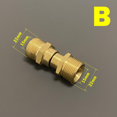 Pöörlemisvastane pesupüstol voolikuühenduse M22 M14 G1/4 G3/8 pöörleva liitmiku adapteri ühendusliides