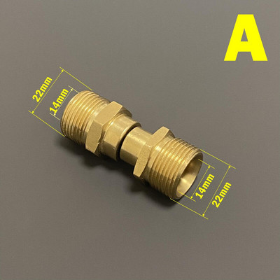 Pöörlemisvastane pesupüstol voolikuühenduse M22 M14 G1/4 G3/8 pöörleva liitmiku adapteri ühendusliides