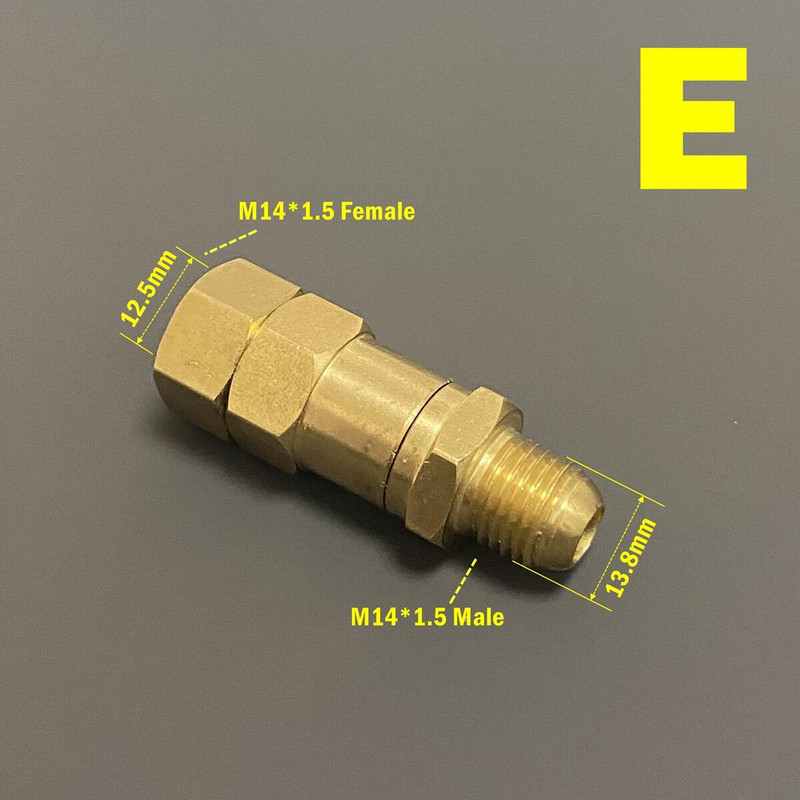 Pöörlemisvastane pesupüstol voolikuühenduse M22 M14 G1/4 G3/8 pöörleva liitmiku adapteri ühendusliides