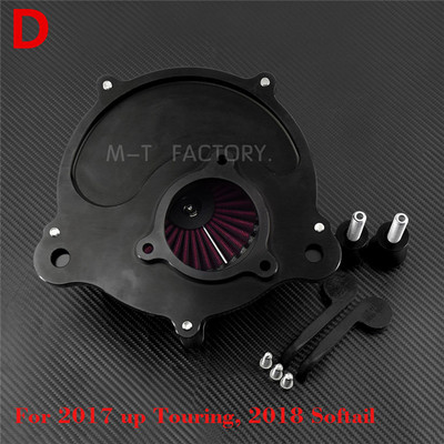 Filtru de admisie pentru purificator de aer Black Spike pentru Harley Sportster XL 883 Dyna V-Rod Softail Fat Boy Touring Ultra FLHR FLHX FLSTNSE