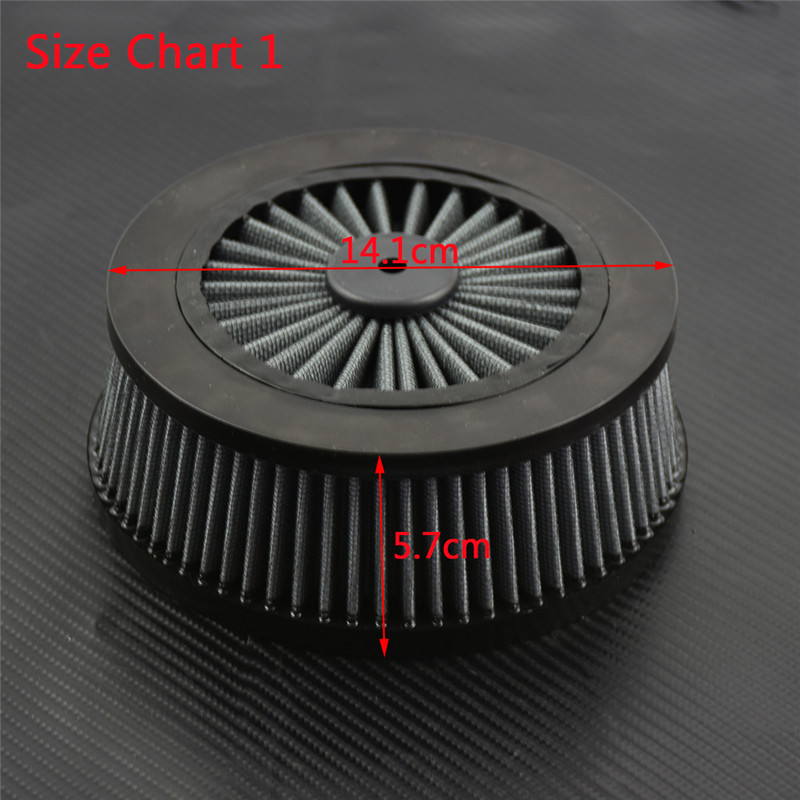 Motocicletă Gri Roșu Albastru Filtru de aer de schimb Sistem de filtru de admisie Element interior pentru Harley Touring Dyna Softail Sportster XL