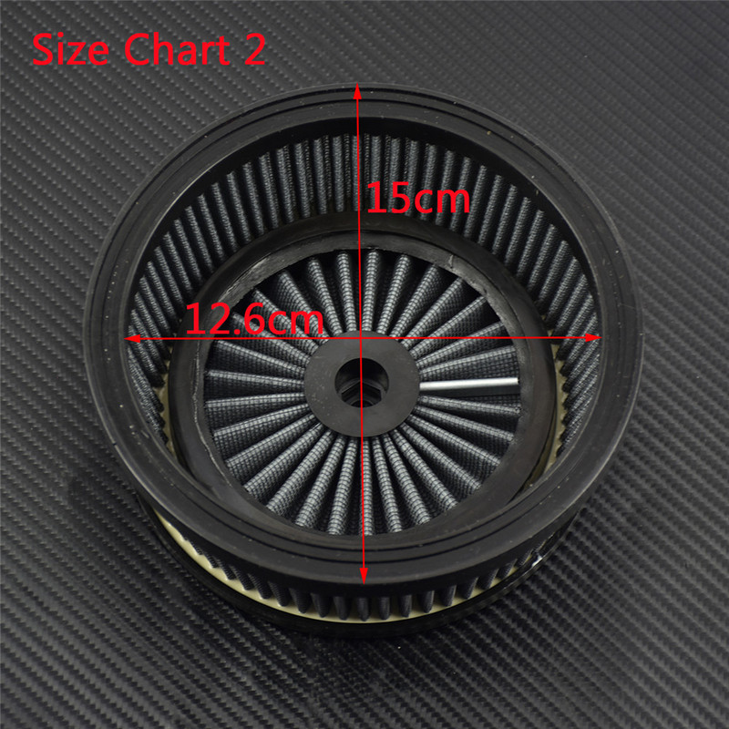 Motocicletă Gri Roșu Albastru Filtru de aer de schimb Sistem de filtru de admisie Element interior pentru Harley Touring Dyna Softail Sportster XL