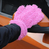 1kom korisna rukavica za čišćenje automobila Bez linjanja, održavanje Rukavica za automatsko čišćenje od koraljnog flisa bez dlačica