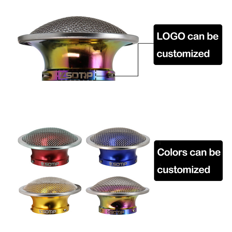 Cupă pentru filtru de aer ALCON-50mm Cupă modificată pentru claxon pentru carburator cu plasă potrivită pe PE PWK 21 24 26 28 30mm Carburator universal pentru motociclete