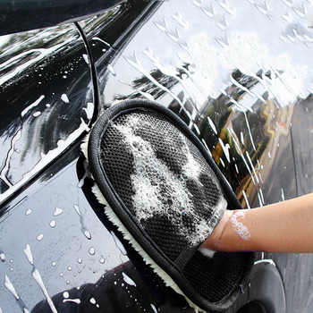 1 бр. Плюшени удебеляващи кърпички за почистване на автомобили Автомивка Почистване на автомобили Ръкавици за кола маска Инструменти за вътрешно почистване на каросерията Ръкавици за почистване на автомобили