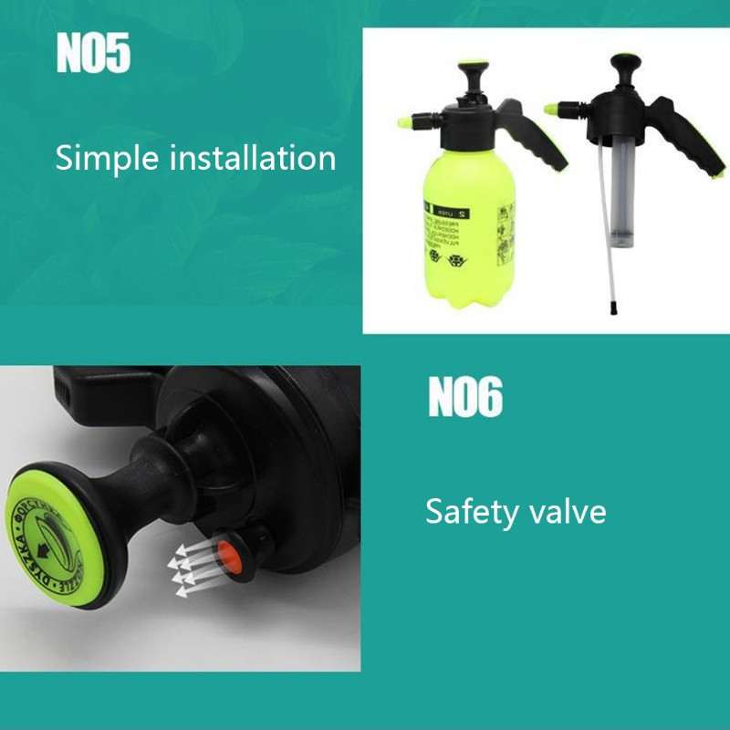 2022 New Pump Snow Foaming Sprayer Ακροφύσιο πίεσης χειρός 2L ποτιστήρι με μακριά ράβδο καθαρισμού παραθύρου υψηλής πίεσης Πλυντήριο αυτοκινήτων