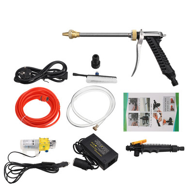 Spălătorie auto 12V Spălătorie auto Pompă pistol Dispozitiv de curățare cu înaltă presiune Îngrijire mașină Mașină de spălat rufe portabilă Dispozitiv de curățare electrică