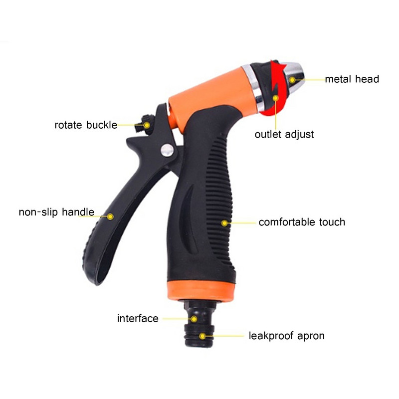 Spălătorie auto 12V Spălătorie auto Pompă pistol Dispozitiv de curățare cu înaltă presiune Îngrijire mașină Mașină de spălat rufe portabilă Dispozitiv de curățare electrică